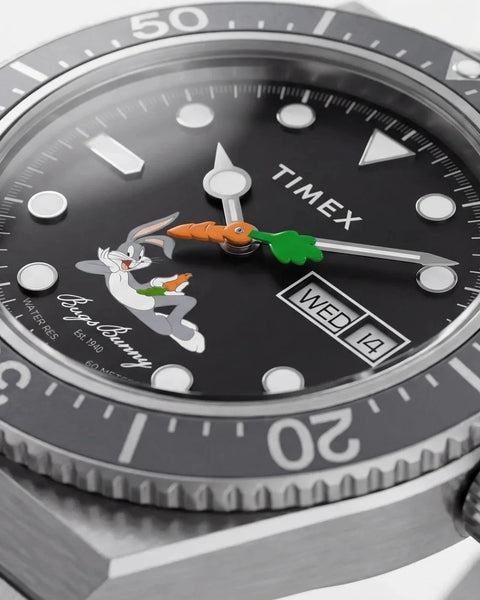 The Watch Boutique Timex M79 Looney Tunes Bugs Bunny Automatic Stainless Steel Bracelet Watch