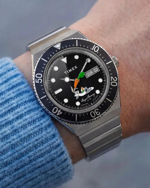 The Watch Boutique Timex M79 Looney Tunes Bugs Bunny Automatic Stainless Steel Bracelet Watch