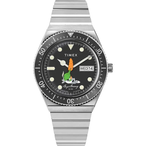 The Watch Boutique Timex M79 Looney Tunes Bugs Bunny Automatic Stainless Steel Bracelet Watch