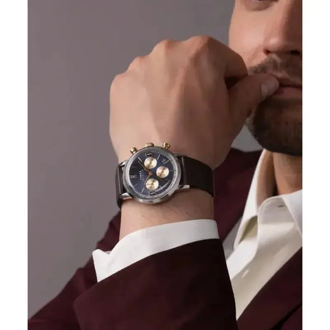 The Watch Boutique Timex Marlin® Chronograph Tachymeter 40mm Leather Strap Watch