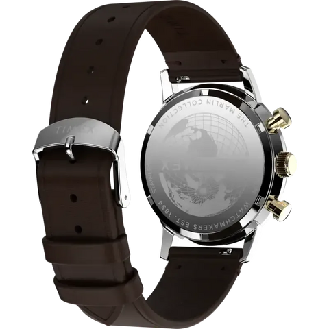 The Watch Boutique Timex Marlin® Chronograph Tachymeter 40mm Leather Strap Watch