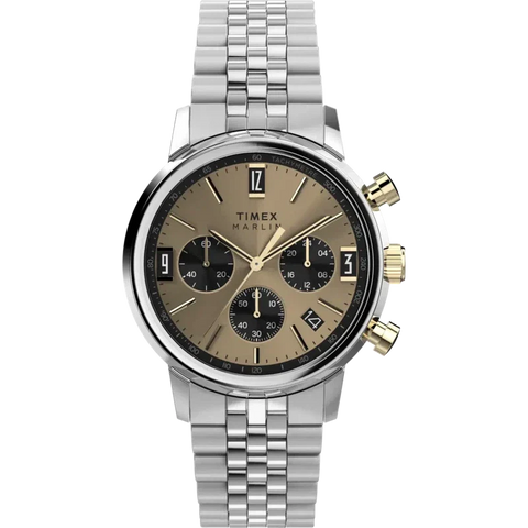 The Watch Boutique Timex Marlin Chronograph Tachymeter 40mm Stainless Steel Bracelet Watch