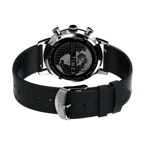 The Watch Boutique Timex Marlin Chronograph Tachymeter Leather Strap Watch
