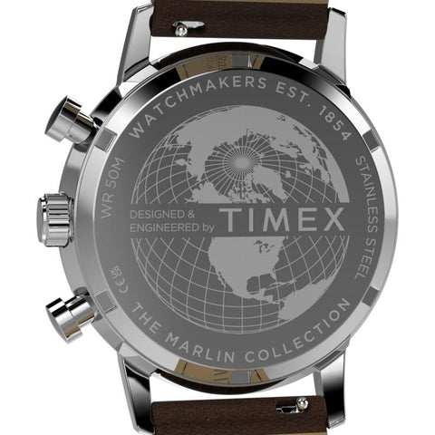 The Watch Boutique Timex Marlin Chronograph Tachymeter Leather Watch