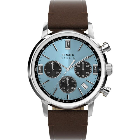 The Watch Boutique Timex Marlin Chronograph Tachymeter Leather Watch