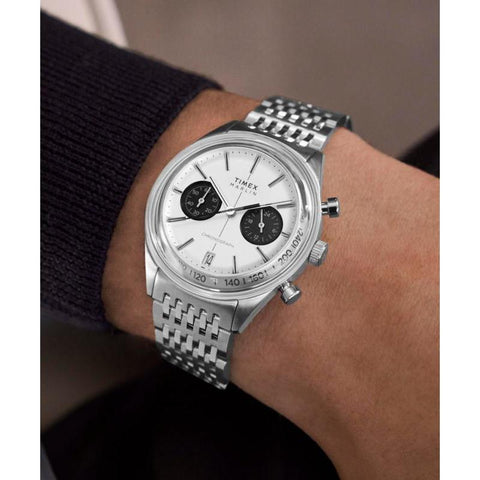 The Watch Boutique Timex Marlin Jet Quartz Chronograph Stainless Steel Watch