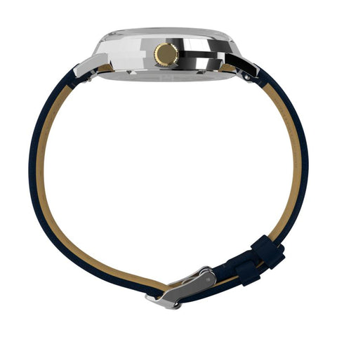 The Watch Boutique Timex Marlin Quartz GMT Leather Strap Men's Watch