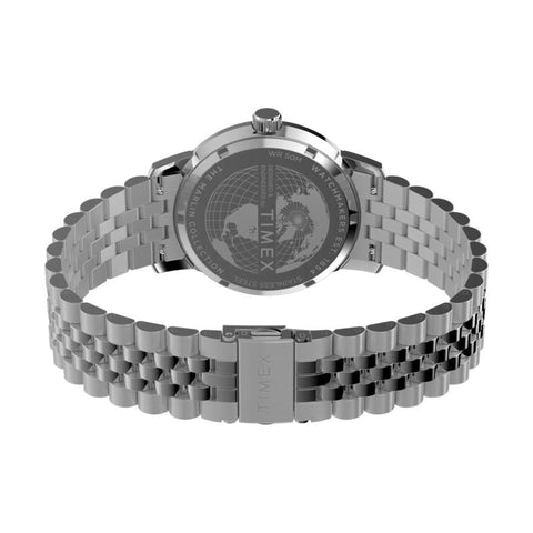 The Watch Boutique Timex Marlin Quartz GMT Stainless Steel Bracelet Watch