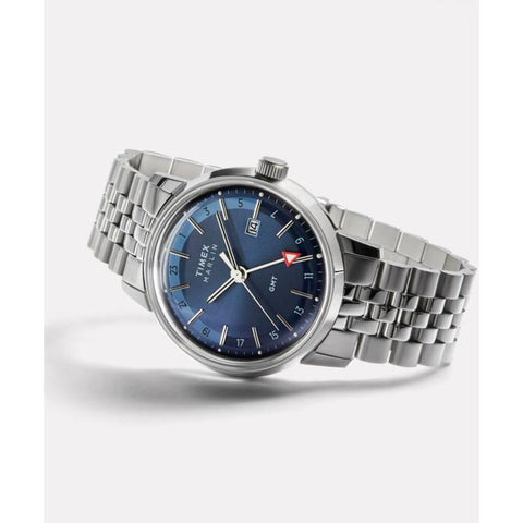 The Watch Boutique Timex Marlin Quartz GMT Stainless Steel Bracelet Watch
