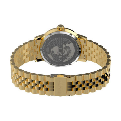 The Watch Boutique Timex Marlin Quartz GMT Stainless Steel Dual-Time Watch