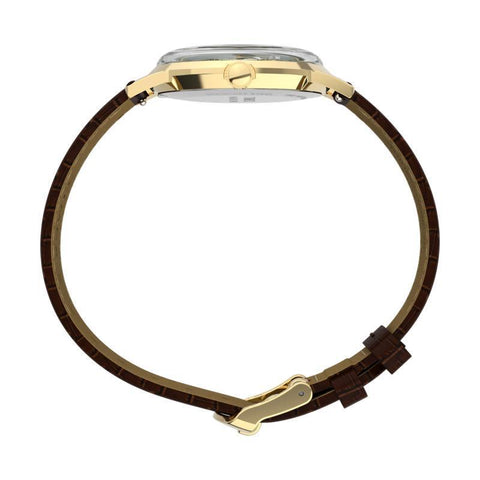 The Watch Boutique Timex Marlin Quartz Leather Strap Classic Men's Watch