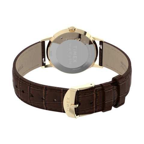 The Watch Boutique Timex Marlin Quartz Leather Strap Classic Men's Watch