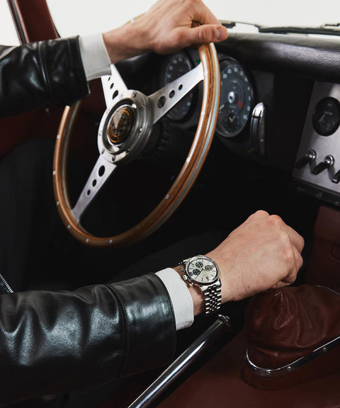 The Watch Boutique Timex Marlin Stainless Steel Chronograph Tachymeter Watch