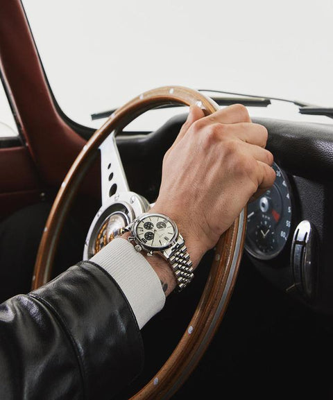 The Watch Boutique Timex Marlin Stainless Steel Chronograph Tachymeter Watch