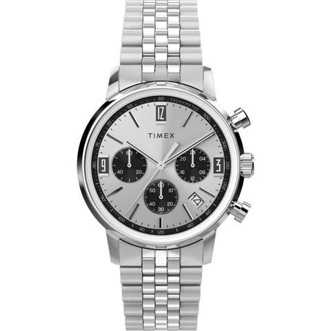 The Watch Boutique Timex Marlin Stainless Steel Chronograph Tachymeter Watch