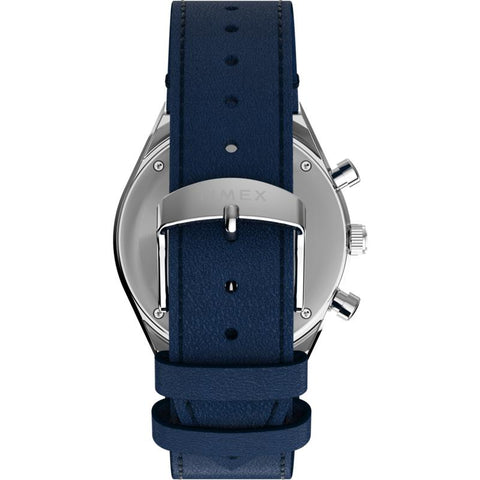 The Watch Boutique Timex Q Chronograph Leather Strap Men's Watch