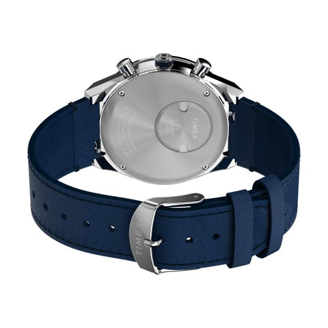The Watch Boutique Timex Q Chronograph Leather Strap Men's Watch