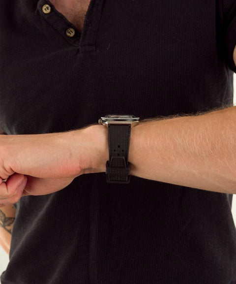 Timex Q Reissue Men's Black Rubber Strap Watch