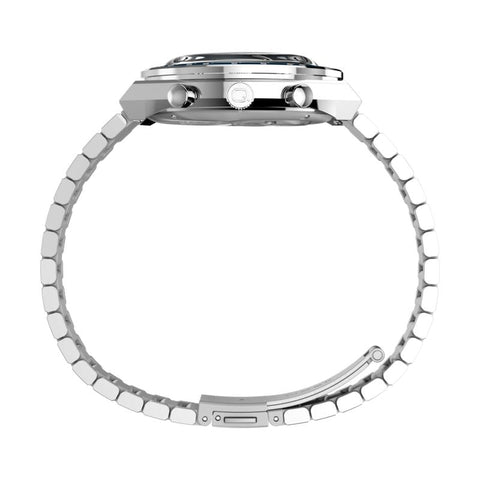 The Watch Boutique Timex Q Timex Chronograph Stainless Steel Bracelet Watch