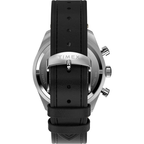 The Watch Boutique Timex Waterbury Traditional Chronograph Leather Strap Watch