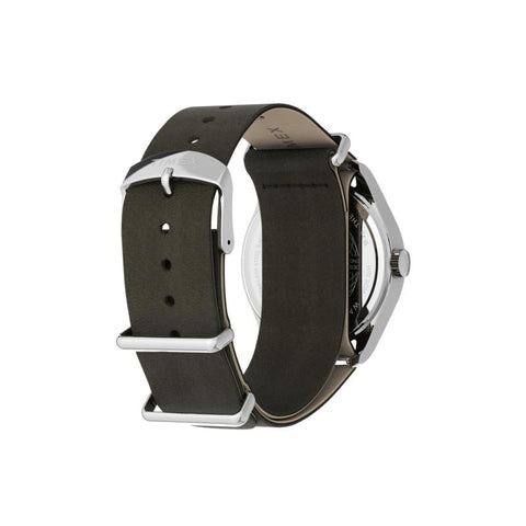 The Watch Boutique Timex Weekender New England Green Leather Strap Strap Watch