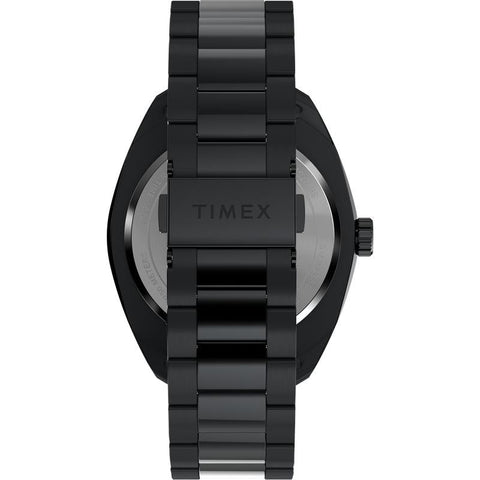 The Watch Boutique Timex Weston Black Dial Stainless Steel Watch