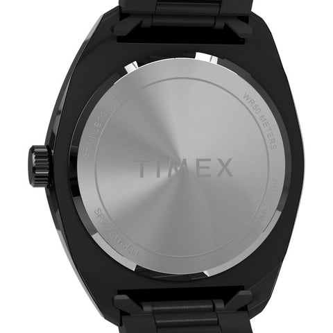 The Watch Boutique Timex Weston Black Dial Stainless Steel Watch