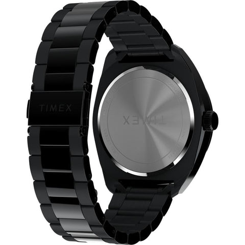 The Watch Boutique Timex Weston Black Dial Stainless Steel Watch