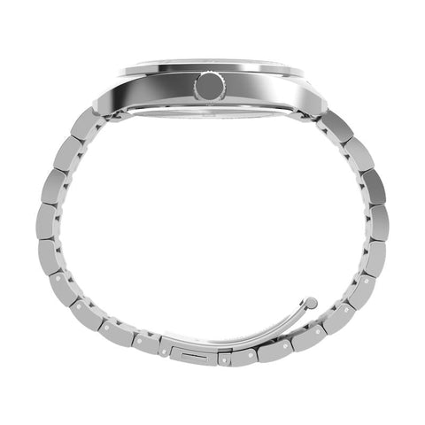 The Watch Boutique Timex Weston Black Dial Stainless Steel Watch
