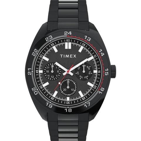 The Watch Boutique Timex Weston Black Dial Stainless Steel Watch