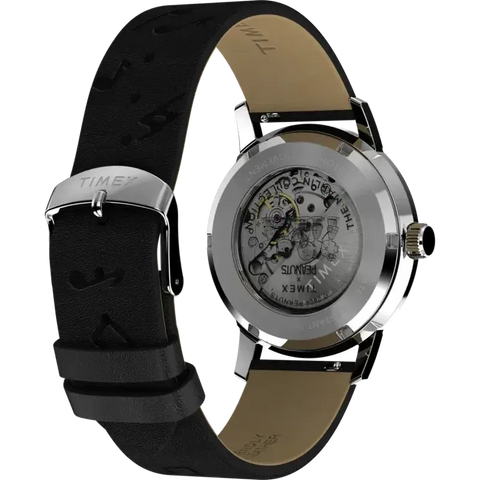 Timex x Peanuts Marlin® Automatic Saxophonist 40mm Leather Strap Watch