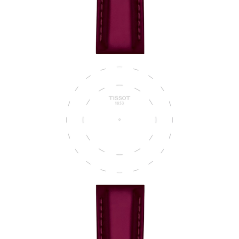 The Watch Boutique Tissot 18mm Red Synthetic Watch Strap T852.048.152
