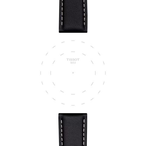 The Watch Boutique Tissot 21mm Black Leather Watch Strap T852.044.599