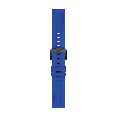 The Watch Boutique Tissot 22mm Blue Silicone Watch Strap T852.050.991
