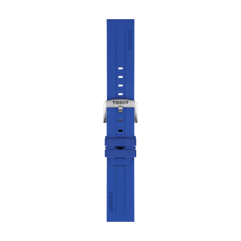 The Watch Boutique Tissot 22mm Blue Silicone Watch Strap T852.051.021
