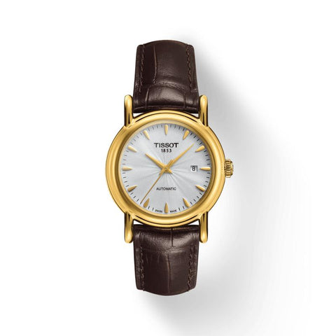 The Watch Boutique Tissot Carson Automatic Lady 18K Gold Watch T907.007.16.031.00