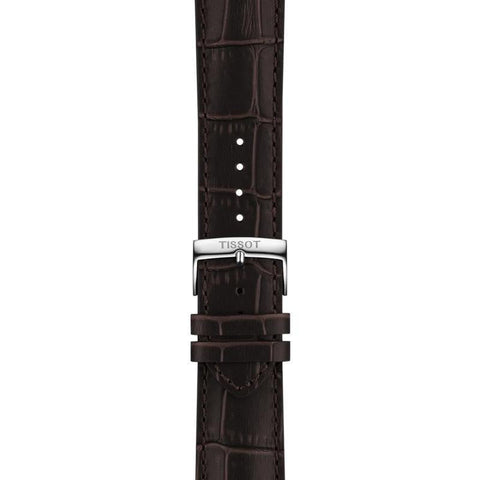 The Watch Boutique Tissot Chrono Green Dial Brown Leather Strap Watch T116.417.16.092.00