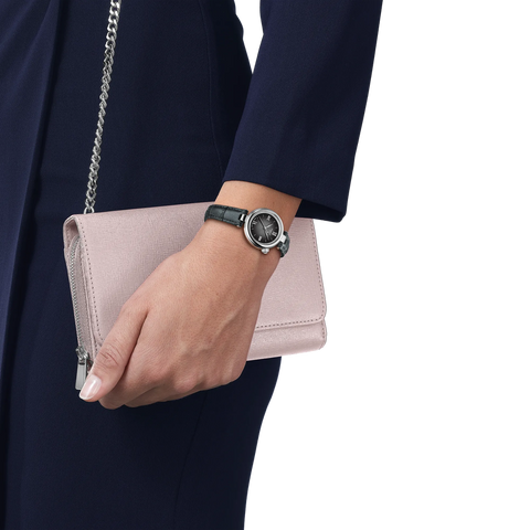The Watch Boutique Tissot Desir 28mm Grey Leather Women's Watch T152.010.16.038.00