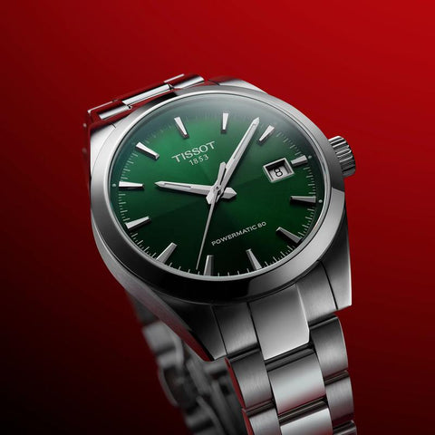 The Watch Boutique Tissot Gentleman Automatic Green Dial Watch T165.807.11.091.00