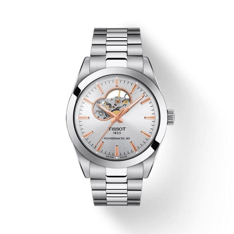 The Watch Boutique Tissot Gentleman Powermatic 80 Open Heart Watch T127.407.11.031.01
