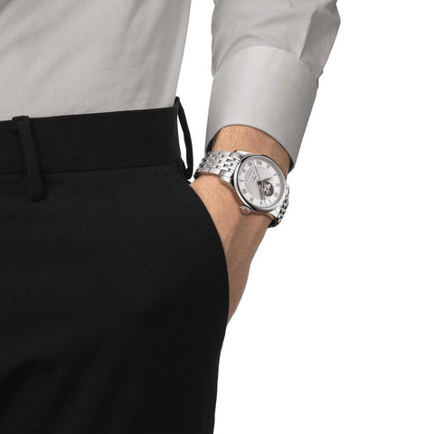 The Watch Boutique Tissot Le Locle Powermatic 80 Open Heart Watch T006.407.11.033.02