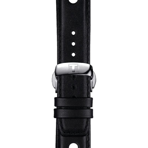 The Watch Boutique Tissot Official Black Leather Strap Lugs 20mm