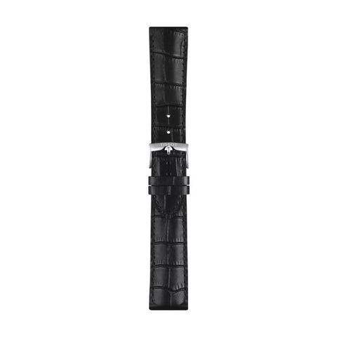The Watch Boutique Tissot Official Black Leather Strap Lugs 22mm