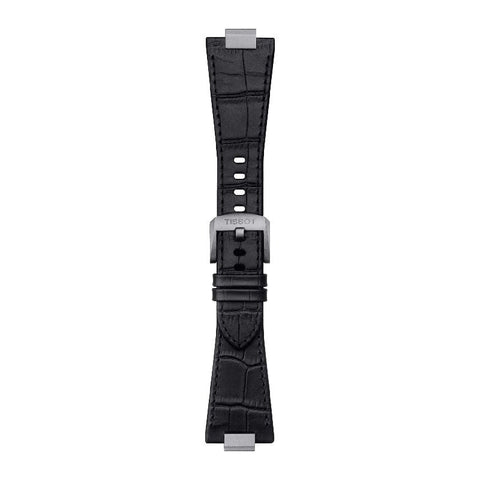 The Watch Boutique Tissot Official Black PRX Leather Strap with Steel Endpiece