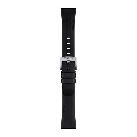 The Watch Boutique Tissot Official Black Rubber Strap 20mm