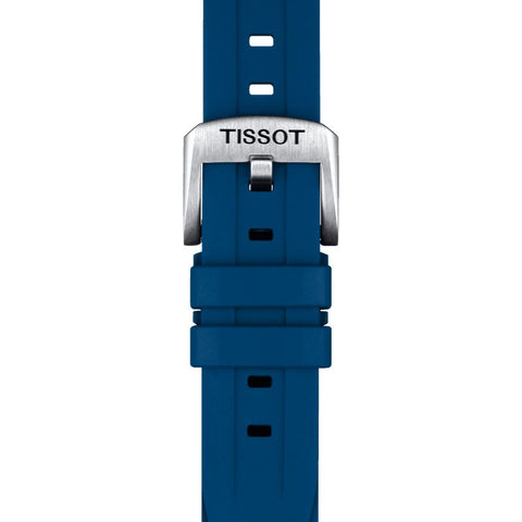 The Watch Boutique Tissot Official Blue Rubber Strap 20mm