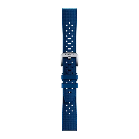 The Watch Boutique Tissot Official Blue Rubber Strap 20mm