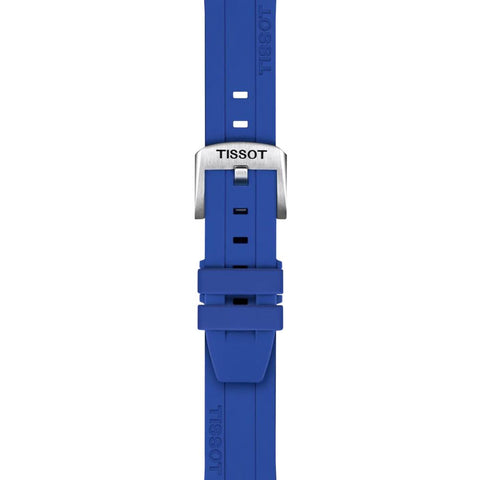 The Watch Boutique Tissot Official Blue Silicone Strap Lugs 18 mm