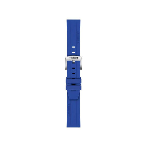 The Watch Boutique Tissot Official Blue Silicone Strap Lugs 18 mm