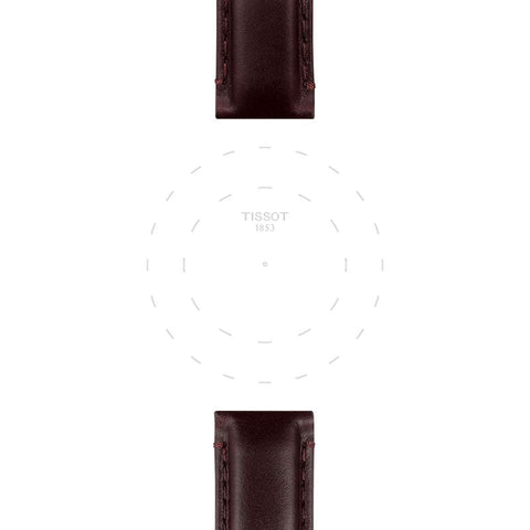 The Watch Boutique Tissot Official Brown Leather Strap Lugs 20mm
